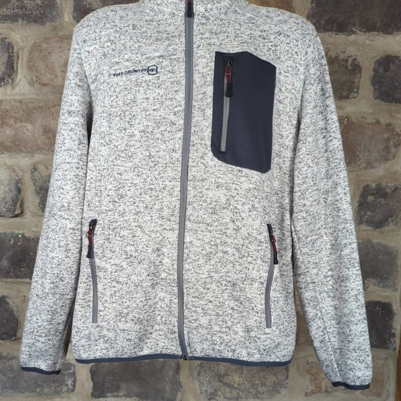 Free Country Men's Sweater Fleece Utility Jacket Large - Picture 3 of 11